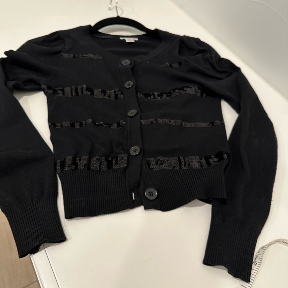 Xhilaration Black Cardigan- XSmall - Picture 4 of 9
